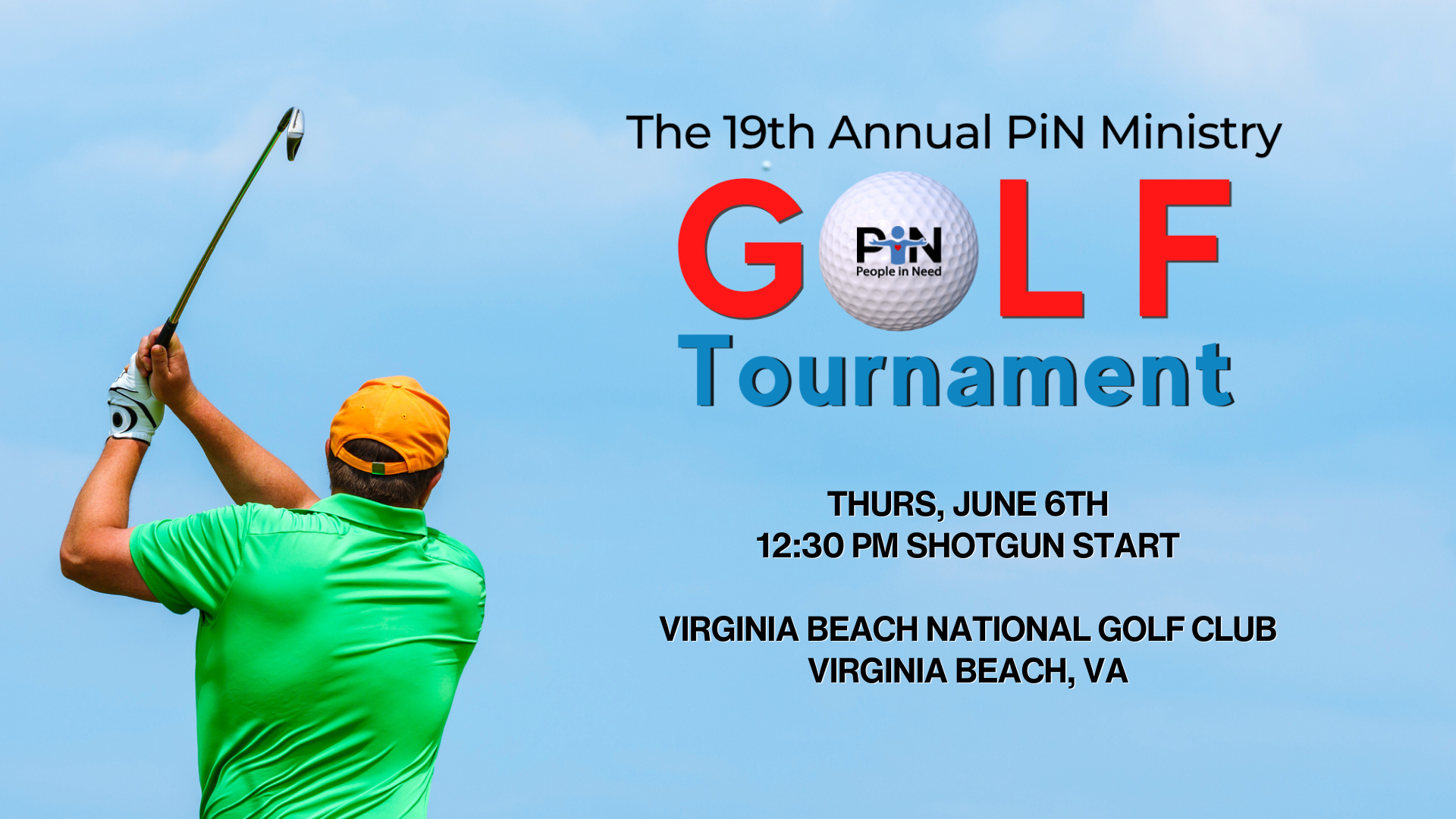 2024 PiN Golf Tournament Header